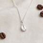 Coffee Bean Necklace, Gift For Coffee Lovers, thumbnail 8 of 8