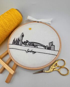 Sydney Skyline Beginners Embroidery Kit, 2 of 11
