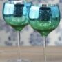 Set Of Two Electroplated Peacock Design Martini Glasses, thumbnail 4 of 4