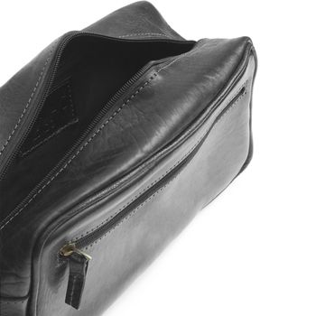 Max Leather Wash Bag, 11 of 12