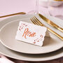 Rose Gold Folded Wedding Place Cards, thumbnail 1 of 1