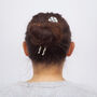 Ocean Checker Hair Pin, thumbnail 2 of 9