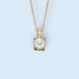 Genuine Ivory Freshwater Pearl Necklace In 9ct Gold, thumbnail 5 of 12