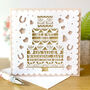 Personalised Wedding Day Papercut Card, thumbnail 1 of 3