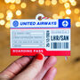 Personalised Boarding Pass Christmas Tree Decoration, thumbnail 3 of 5