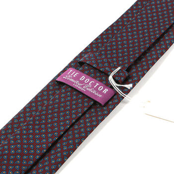 Dami Red Paisley Macclesfield Silk Tie, 3 of 5