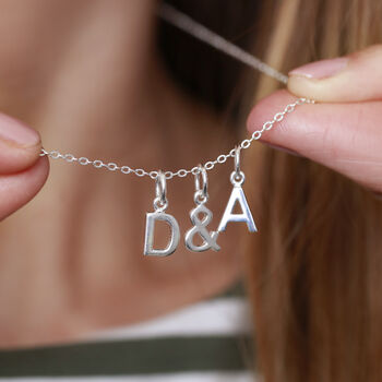 Personalised Couples Initial Necklace, 3 of 7