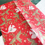 Folklore Red Christmas Tissue Paper Festive Four Sheet Set, thumbnail 1 of 4