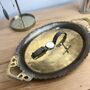 Vintage Brass Tray With Decorative Handles, thumbnail 3 of 8