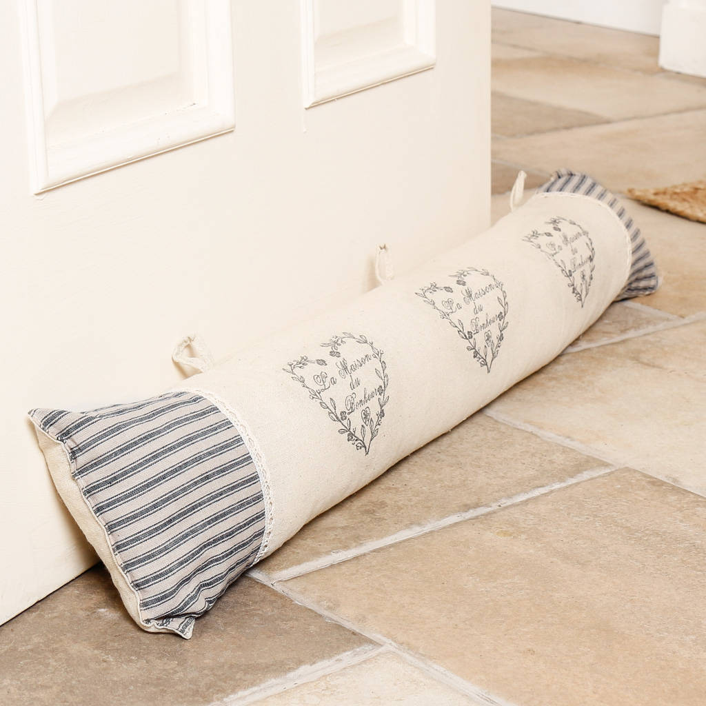 personalised french country cream draught excluder by dibor