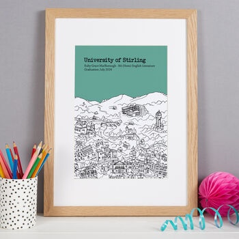 Personalised Stirling Graduation Print, 5 of 9