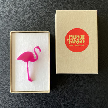 Pink Flamingo Acrylic Brooch, 3 of 3