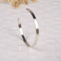 Sterling Silver Hammered Torque Bangle, thumbnail 1 of 4