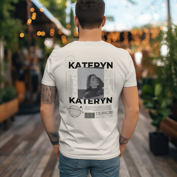 Personalised Couple Photo And Quote Unisex T Shirt, 3 of 12