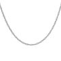Sterling Silver Singapore Twisted Curb Chain Necklace, thumbnail 3 of 9
