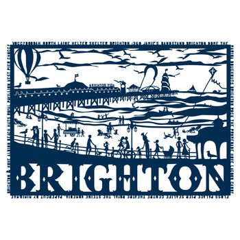 Brighton Seafront Folk Art Print, 3 of 3