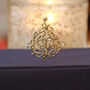 Christmas Tree Gold Tone Filigree Brooch, thumbnail 1 of 3