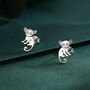 Sterling Silver Bush Baby Earrings, thumbnail 1 of 12