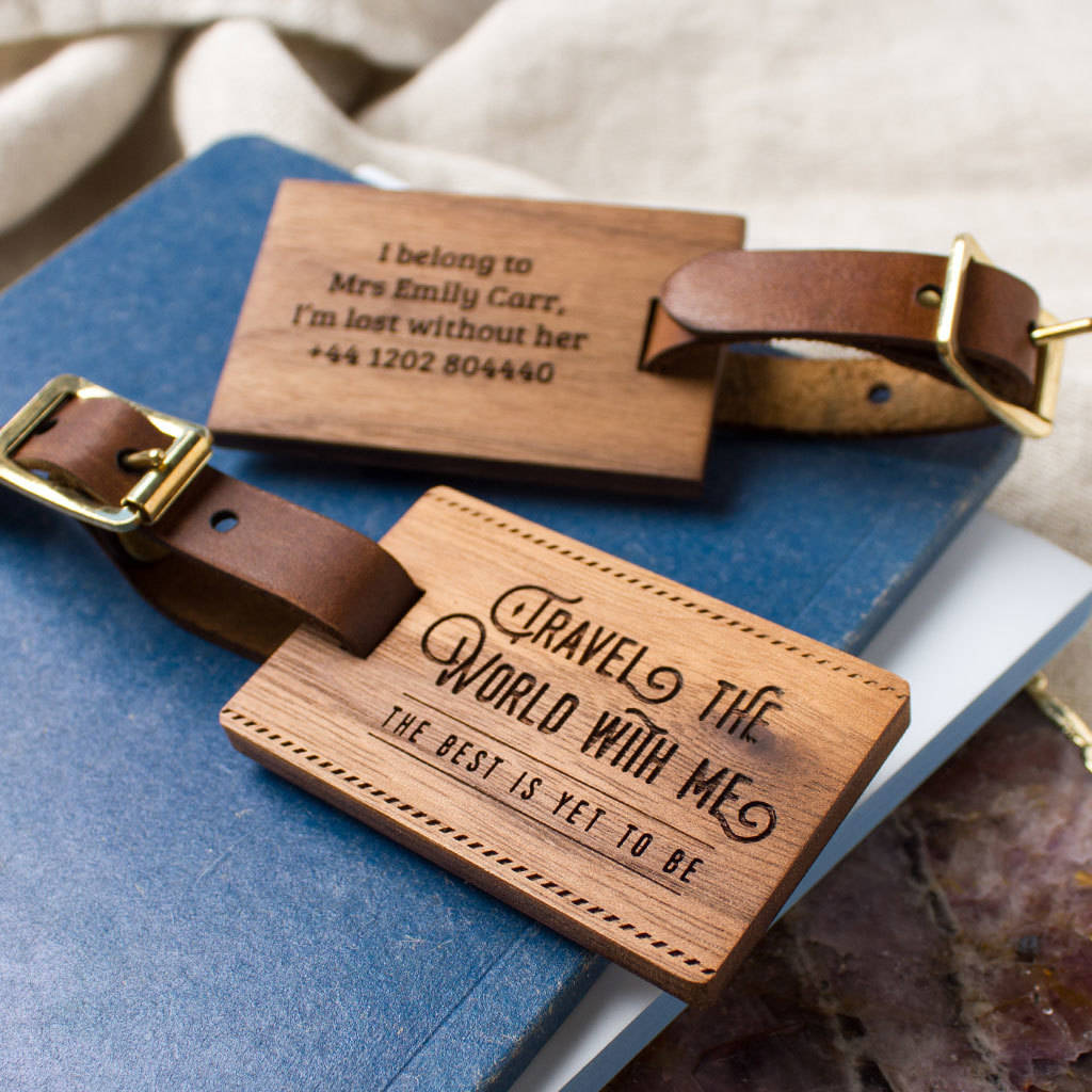 Personalised Wood Luggage Tag By Create Gift Love | notonthehighstreet.com