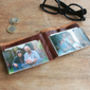 Personalised Mens Leather Photo Wallet, thumbnail 3 of 12