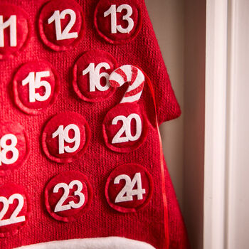 Personalised Red Father Christmas Advent Calendar, 6 of 8