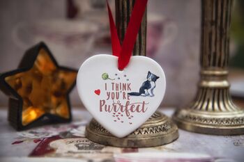 Cat Breed Purrfect Ceramic Heart, 3 of 7