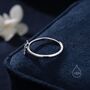 Minimalist Butterfly Ring In Sterling Silver, thumbnail 6 of 11