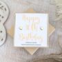 Happy 30th Birthday Yellow Gold Earrings, thumbnail 1 of 4