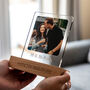 Personalised Photo LED Light 5th Anniversary Wood Gift, thumbnail 4 of 5