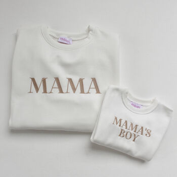Mama's Boy/Girl Emb Sweatshirt With Optional Mama Sweat, 3 of 10