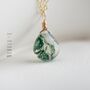 Moss Agate Crystal Necklace, thumbnail 1 of 11