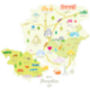 Personalised Hampshire Map: Add Favourite Places, thumbnail 2 of 4