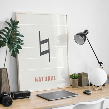 Natural Note Print | Music Theory Poster, 7 of 7
