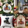 Personalised Patterdale In Christmas Lights, thumbnail 1 of 12