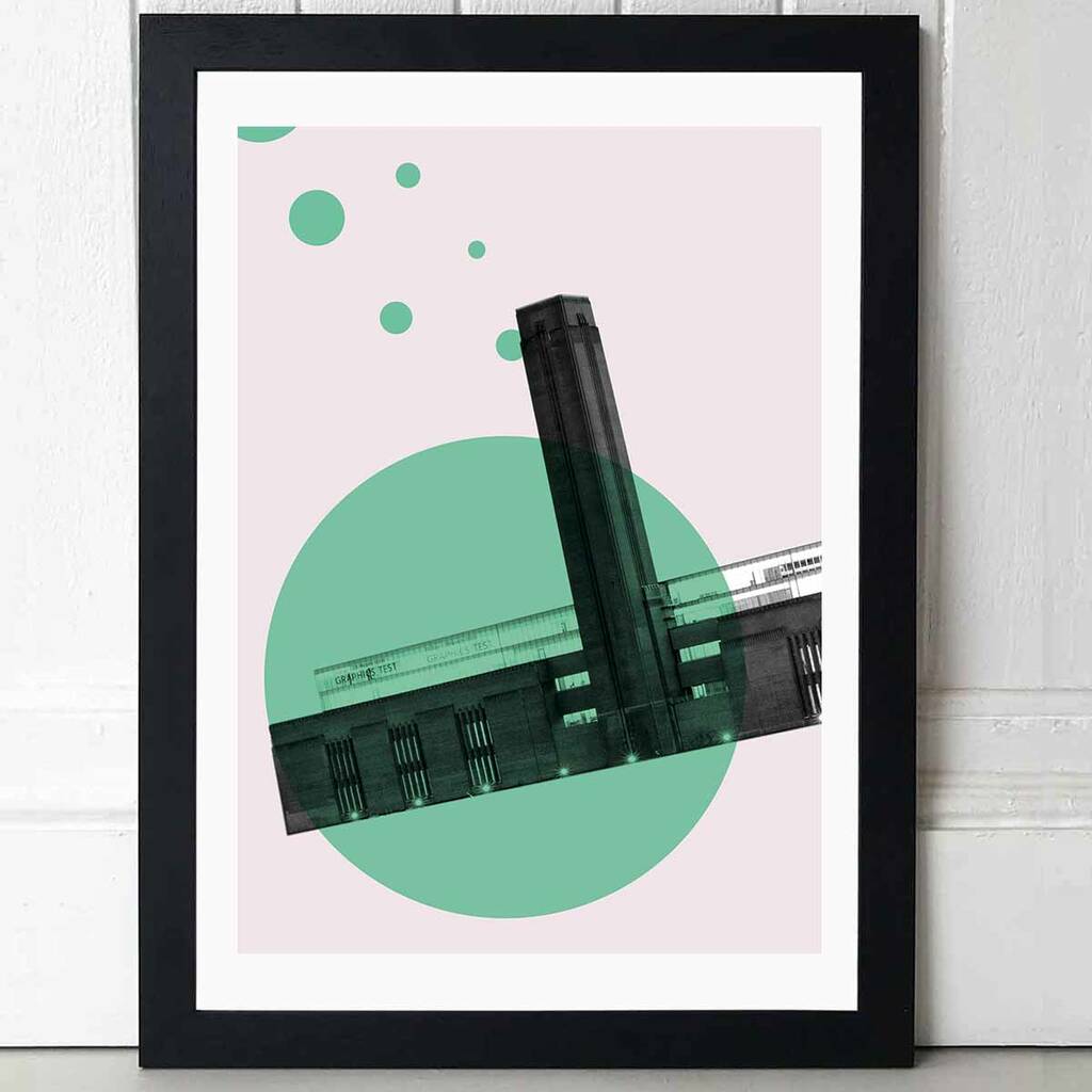 Tate Art Print In Black Frame A3 By East End Prints