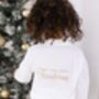 When I Wake Christmas Eve Personalised Embroidered Back And Front Reindeer Pyjamas, thumbnail 1 of 4