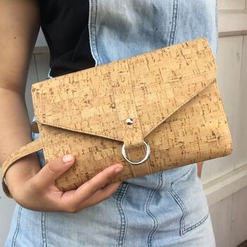 Sustainable Cork Classic Clutch Bag, 7 of 7