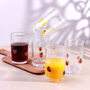 G Decor Berry And Bow Bubble Glasses Handcrafted And Handmade Bubble Textured Fruit And Ribbon Bow Drinkware, thumbnail 1 of 8