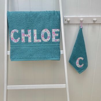 Personalised Beach Towel With Appliqued Letters, 7 of 8