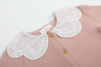 Esme Pink Collar Cardigan, 3 of 10