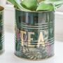 Set Of Two Retro Tea Designed Storage Tins, thumbnail 2 of 2