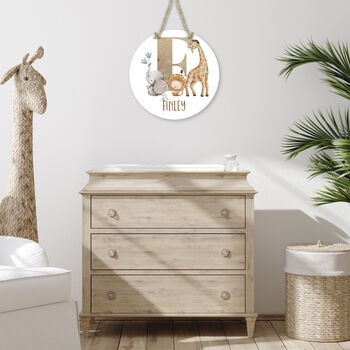 Safari Nursery Plaque, 2 of 9