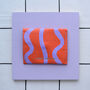 Wave Leather Hand Painted Card Pouch, thumbnail 6 of 7