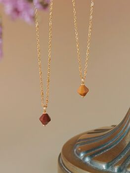 Aurora Rhombus Ocean Agate Necklace, 8 of 12