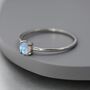Simple Moonstone Ring In Sterling Silver, thumbnail 4 of 9
