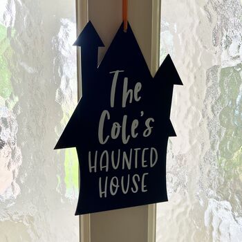 Personalised Halloween Spooky Door Decoration, 2 of 3
