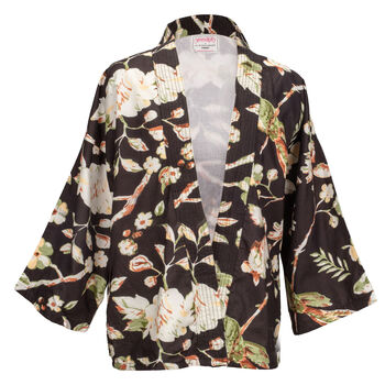 Serendipty Kimono Short Black Meadow, 2 of 2