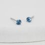Sterling Silver December Birthstone Earrings, thumbnail 7 of 12