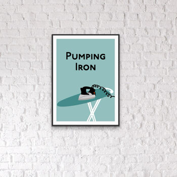 Pumping Iron Laundry Print, 2 of 2