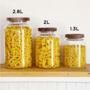 Kitchen Storage Jar With Acacia Wood Lid, thumbnail 5 of 7